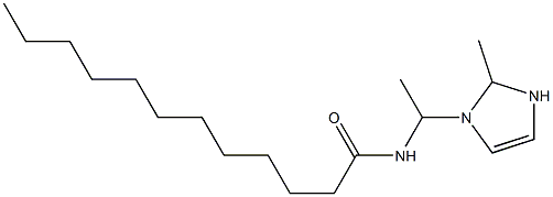 1-(1-Lauroylaminoethyl)-2-methyl-4-imidazoline Struktur