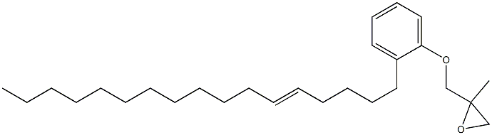 2-(5-Heptadecenyl)phenyl 2-methylglycidyl ether Struktur