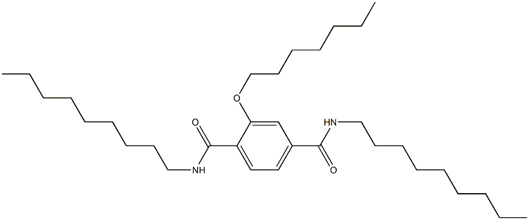 2-(Heptyloxy)-N,N'-dinonylterephthalamide Struktur