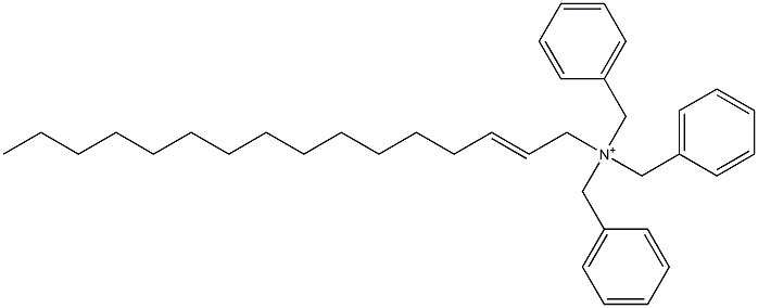 (2-Hexadecenyl)tribenzylaminium Struktur