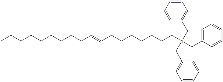 (8-Octadecenyl)tribenzylaminium Structure