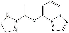 2-[1-([1,2,4]Triazolo[1,5-a]pyridin-8-yloxy)ethyl]-2-imidazoline Struktur