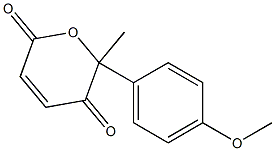 2-Methyl-2-(4-methoxyphenyl)-2H-pyran-3,6-dione Struktur