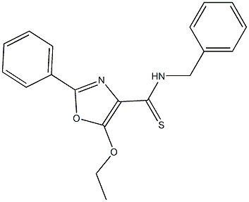 5-Ethoxy-2-phenyl-N-benzyloxazole-4-carbothioamide Struktur