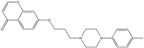 7-[3-[4-(4-Methylphenyl)-1-piperazinyl]propyloxy]-4H-1-benzopyran-4-one Struktur