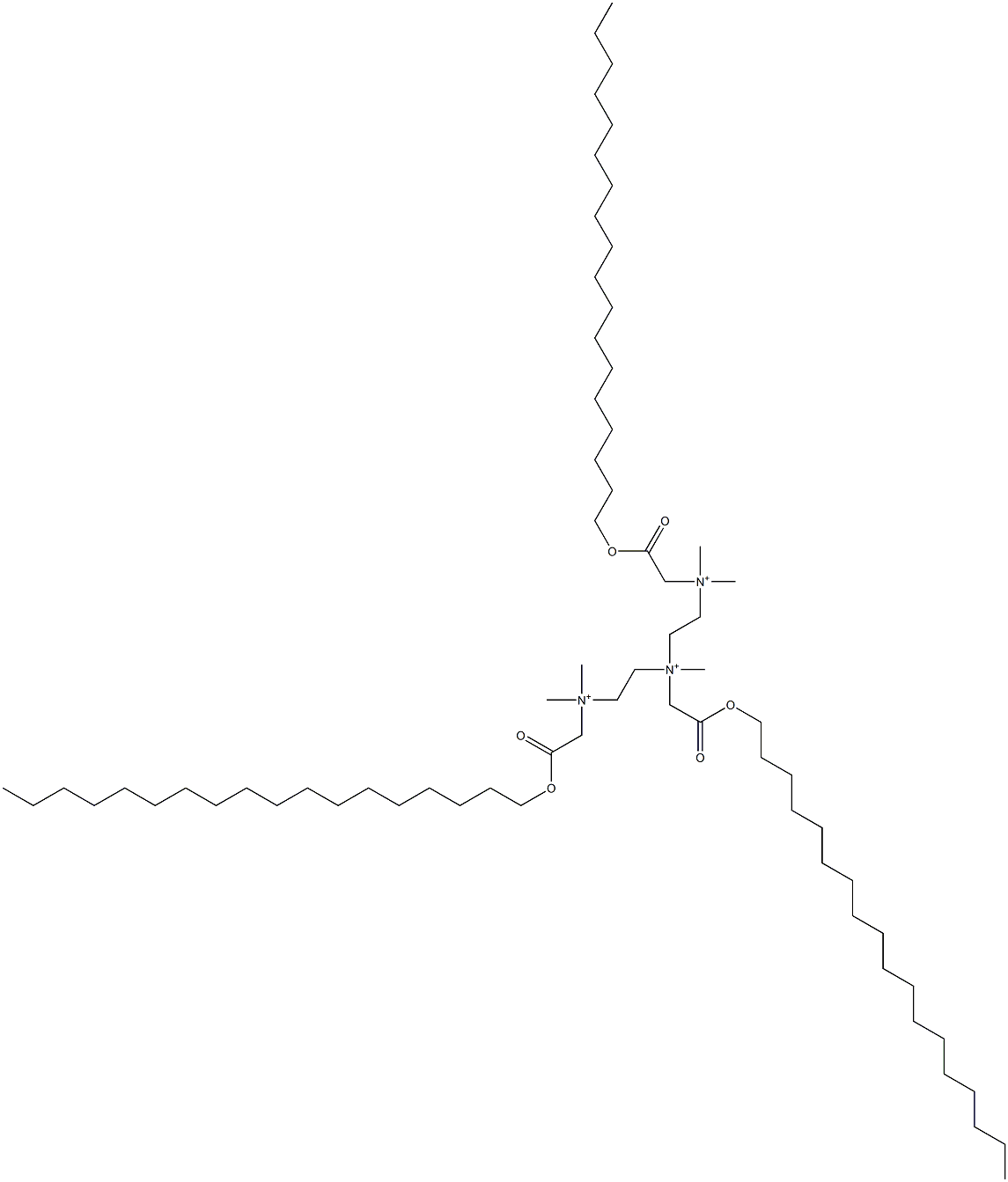 5-(Carboxymethyl)-2,2,5,8,8-pentamethyl-2,5,8-triazonianonane-1,9-dicarboxylic acid Trioctadecyl ester Struktur