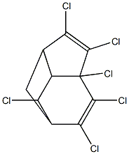 2,3,4,5,6,8-Hexachlorotricyclo[5.2.1.04,9]deca-2,5-diene Struktur