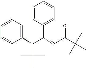 (5R,6R)-2,2,7,7-Tetramethyl-5,6-diphenyloctan-3-one Struktur
