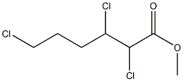 2,3,6-Trichlorohexanoic acid methyl ester Struktur