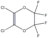 2,2,3,3-Tetrafluoro-5,6-dichloro-2,3-dihydro-1,4-dioxin Struktur