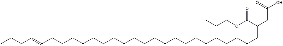 3-(22-Hexacosenyl)succinic acid 1-hydrogen 4-propyl ester Struktur