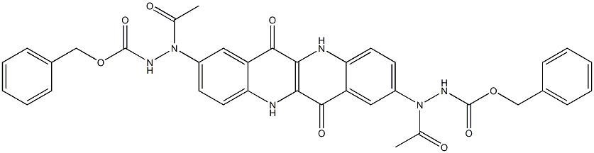 2,8-Bis[(benzyloxycarbonylamino)acetylamino]dibenzo[b,g][1,5]naphthyridine-6,12(5H,11H)-dione Struktur