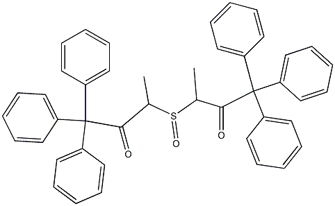 Methyl(2-oxo-3,3,3-triphenylpropyl) sulfoxide Struktur