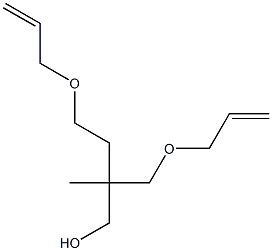 2-Methyl-4-(allyloxy)-2-(allyloxymethyl)-1-butanol Struktur