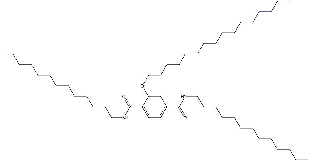 2-(Hexadecyloxy)-N,N'-ditridecylterephthalamide Struktur