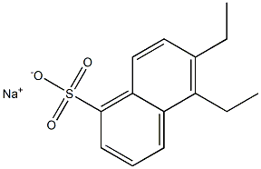 5,6-Diethyl-1-naphthalenesulfonic acid sodium salt Struktur