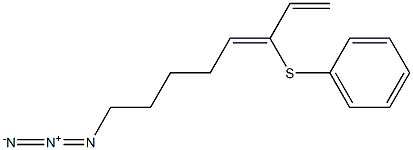 (3Z)-8-Azido-3-(phenylthio)-1,3-octadiene Struktur