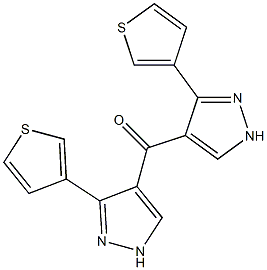 (3-Thienyl)(1H-pyrazol-4-yl) ketone Struktur