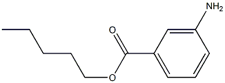3-Aminobenzoic acid pentyl ester Struktur