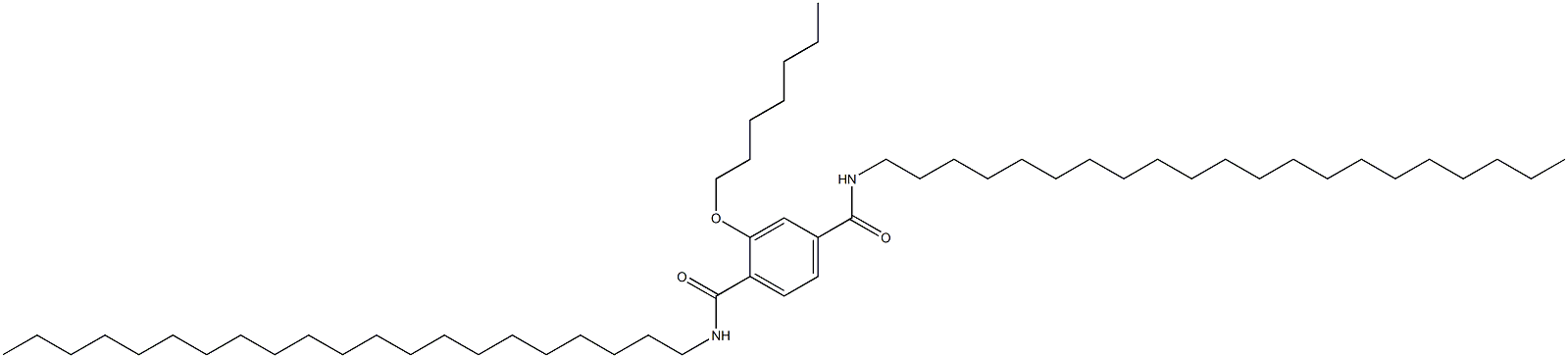 2-(Heptyloxy)-N,N'-dihenicosylterephthalamide Struktur