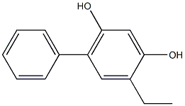4-Ethyl-6-phenyl-1,3-benzenediol Struktur
