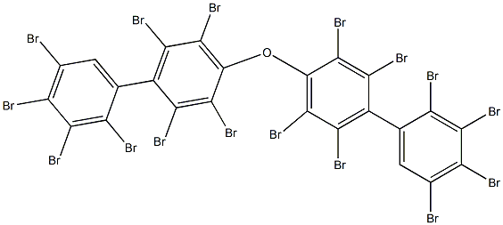 (2,3,4,5-Tetrabromophenyl)(2,3,5,6-tetrabromophenyl) ether Structure
