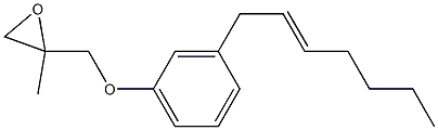 3-(2-Heptenyl)phenyl 2-methylglycidyl ether Struktur