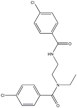 N-Ethyl[N,N'-ethylenebis(4-chlorobenzamide)] Struktur