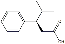 (R)-3-Phenyl-4-methylpentanoic acid Struktur