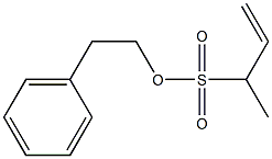 1-Methyl-2-propene-1-sulfonic acid (2-phenylethyl) ester Struktur