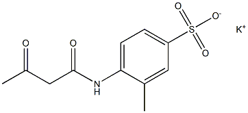 4-(Acetoacetylamino)-3-methylbenzenesulfonic acid potassium salt Struktur