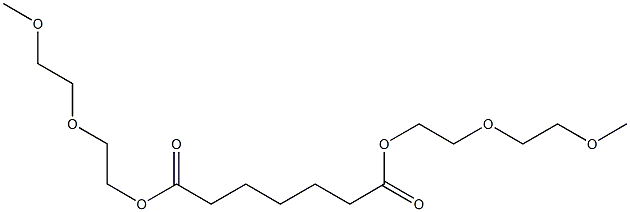 Heptanedioic acid bis[2-(2-methoxyethoxy)ethyl] ester Struktur