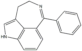 3,4-Dihydro-6-phenyl-1H-azepino[5,4,3-cd]indole Struktur