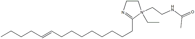 1-[2-(Acetylamino)ethyl]-1-ethyl-2-(9-tetradecenyl)-2-imidazoline-1-ium Struktur