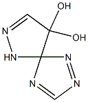9,9-Dihydroxy-1,2,4,6,7-pentaazaspiro[4.4]nona-1,3,7-triene Struktur
