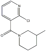 (2-Chloro-3-pyridinyl)(3-methyl-1-piperidinyl)-methanone Struktur