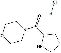4-Morpholinyl(2-pyrrolidinyl)methanonehydrochloride Struktur