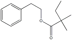 Dimethyl butyric acid phenethyl ester Struktur