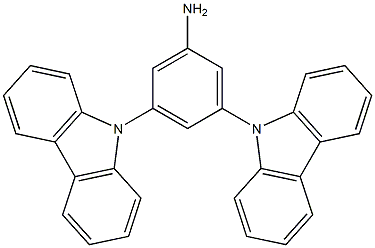 3,5-di(9H-carbazol-9-yl)aniline Struktur
