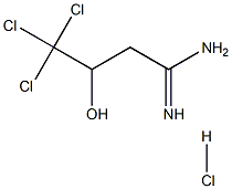 4,4,4-TRICHLORO-3-HYDROXYBUTANIMIDAMIDE HYDROCHLORIDE Struktur