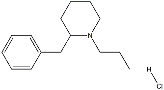 2-benzyl-1-propylpiperidine hydrochloride Struktur