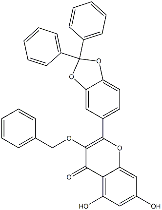 2-(2,2-Diphenyl-1,3-benzodioxol-5-yl)-5,7-dihydroxy-3-(phenylmethoxy)-4H-1-benzopyran-4-one