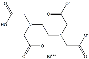 Bismuth(III) hydrogen EDTA Struktur