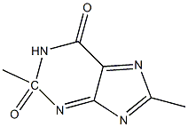2,8-dimethylxanthine Struktur