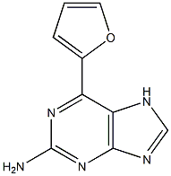 2-amino-6-(2-furanyl)purine Struktur