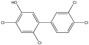 5-HYDROXY-2,4,3',4'-TETRACHLOROBIPHENYL Struktur
