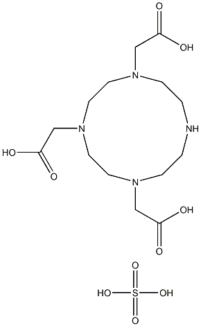 1,4,7,10-TETRAAZACYCLODODECANE-1,4,7-TRIACETIC ACID SULFATE Struktur