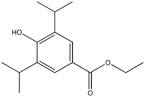 3,5-DIISOPROPYL-4-HYDROXYBENZOIC ACID ETHYL ESTER Struktur