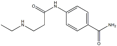 4-{[3-(ETHYLAMINO)PROPANOYL]AMINO}BENZAMIDE Struktur