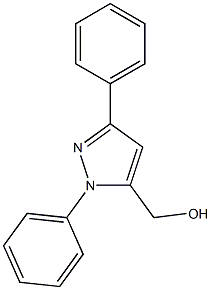 5-HYDDROXYMETHYL-N,3-DIPHENYL PYRAZOLE Struktur